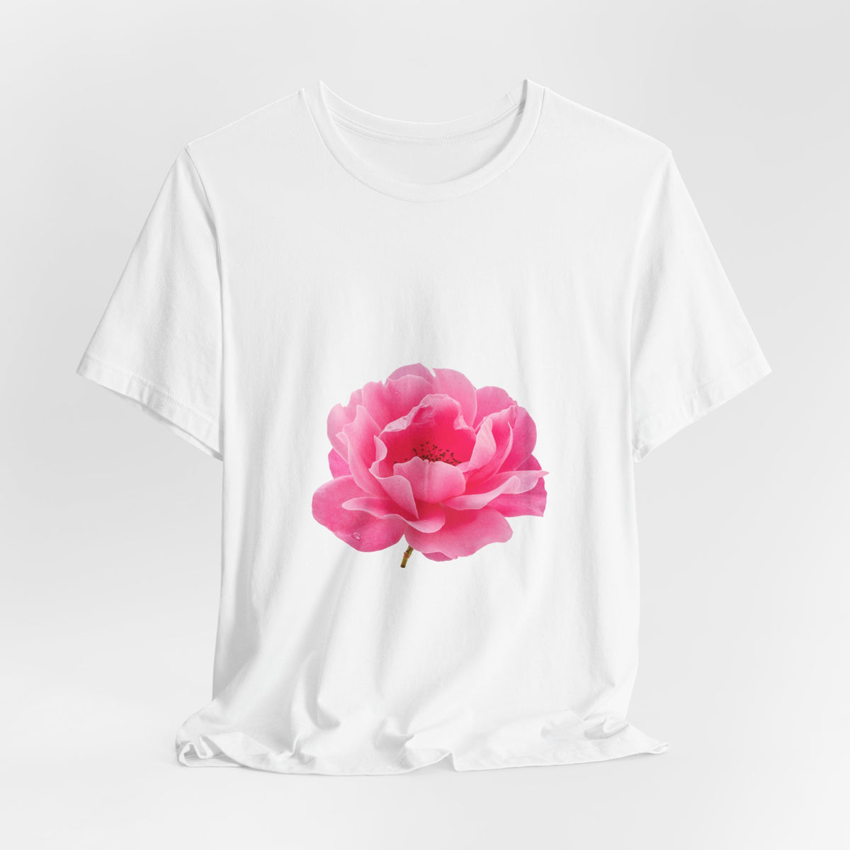Pink Peony Floral Tee — Soft Botanical Flower T‑Shirt for Spring & Mother's Day