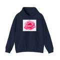 Pink Peony Hoodie — Floral Graphic Pullover for Women & Men