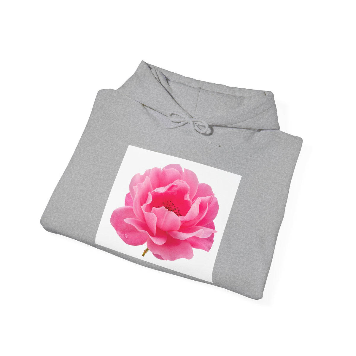 Pink Peony Hoodie — Floral Graphic Pullover for Women & Men