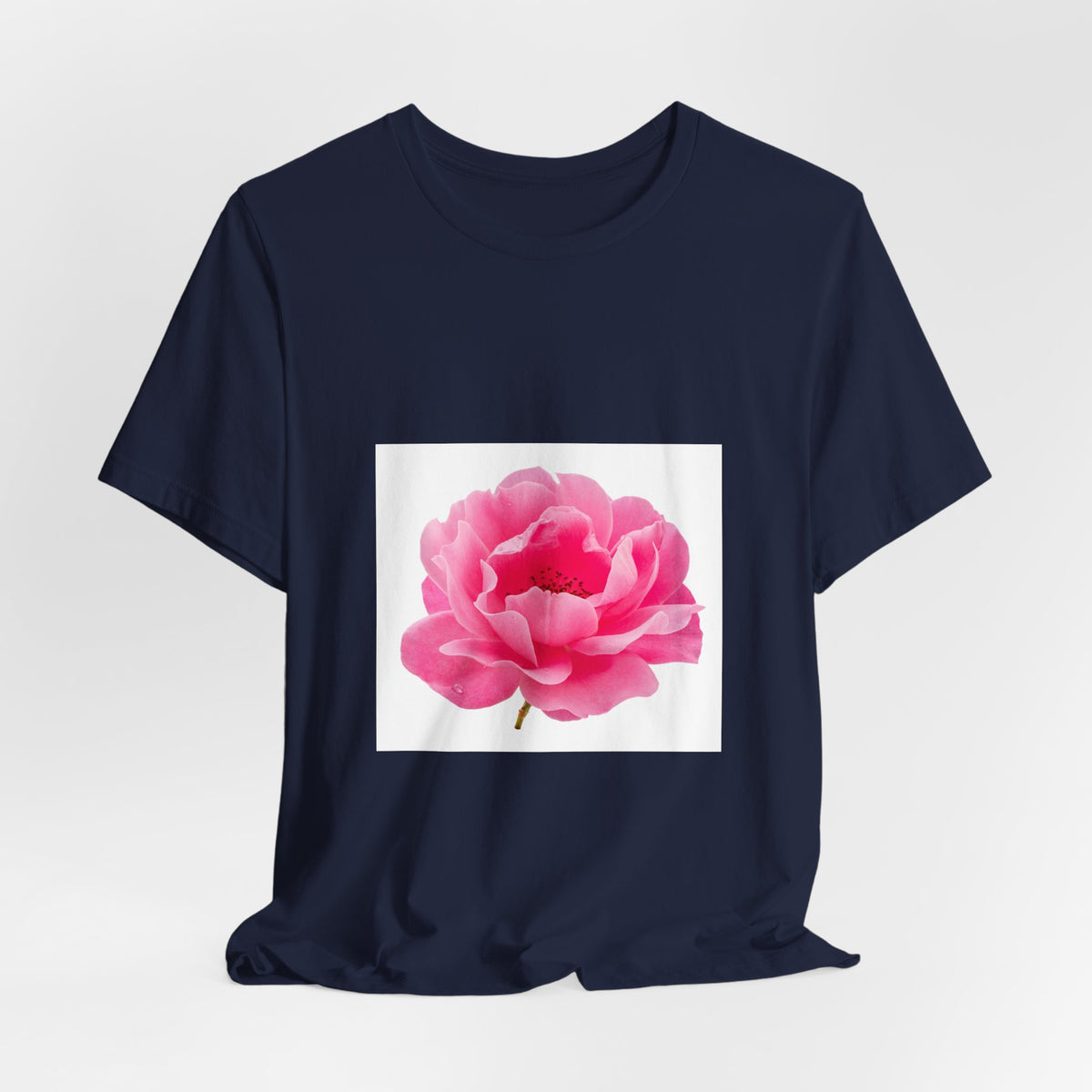 Pink Peony Floral Tee — Soft Botanical Flower T‑Shirt for Spring & Mother's Day
