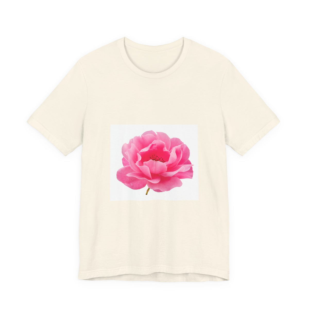 Pink Peony Floral Tee — Soft Botanical Flower T‑Shirt for Spring & Mother's Day