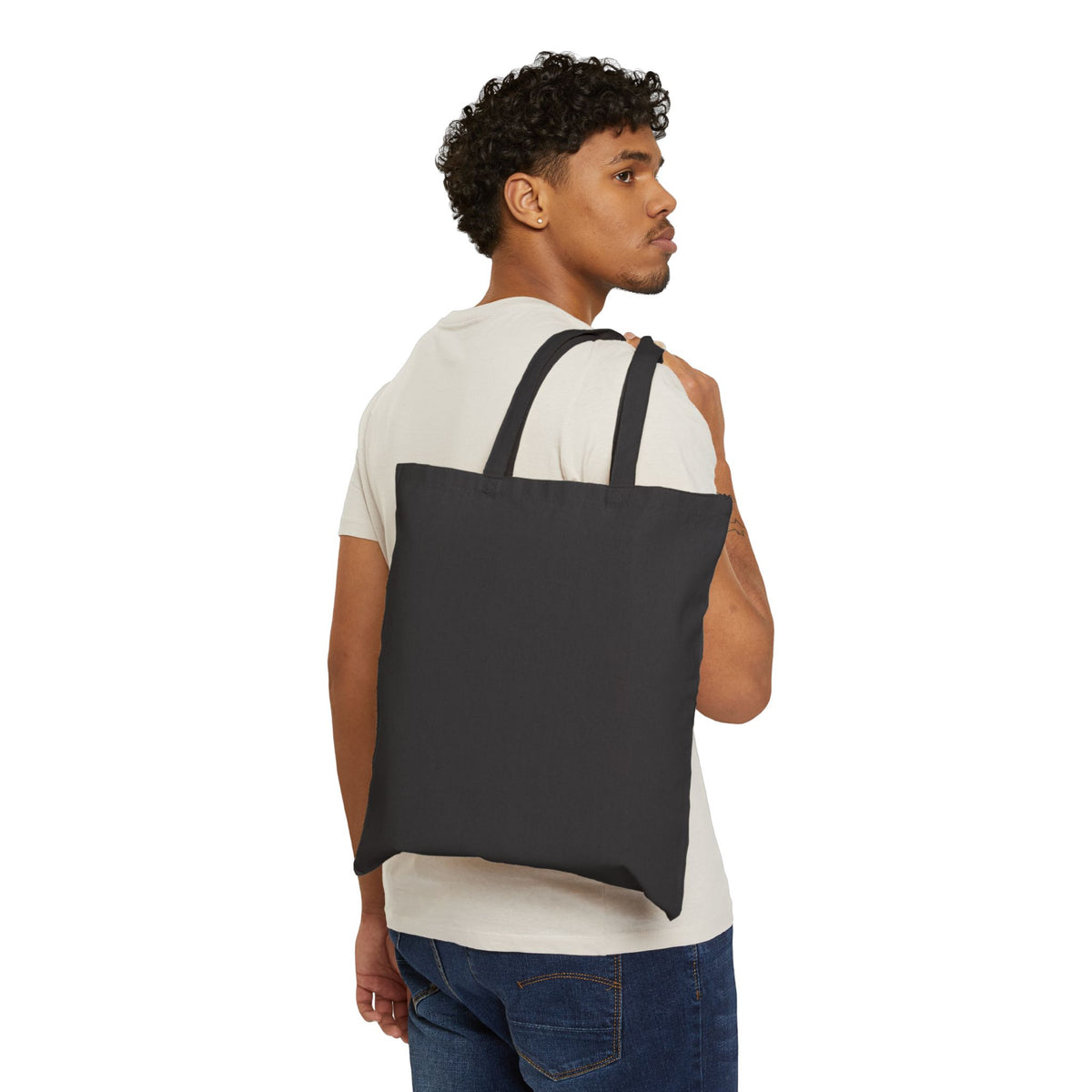 Canvas Tote Bag — Pink Peony Floral Market Tote