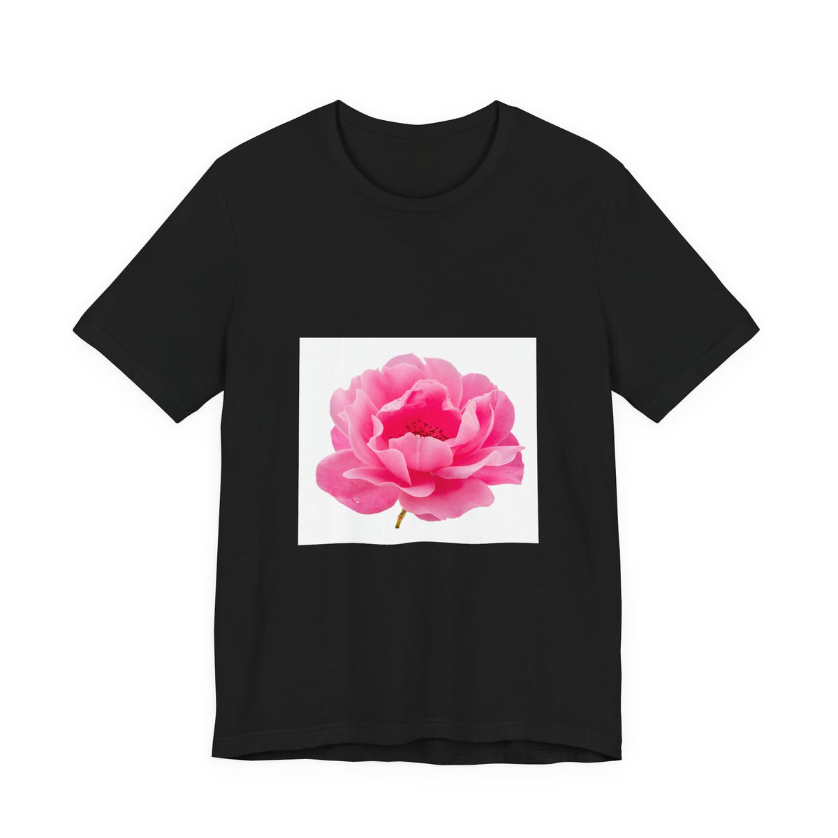 Pink Peony Floral Tee — Soft Botanical Flower T‑Shirt for Spring & Mother's Day