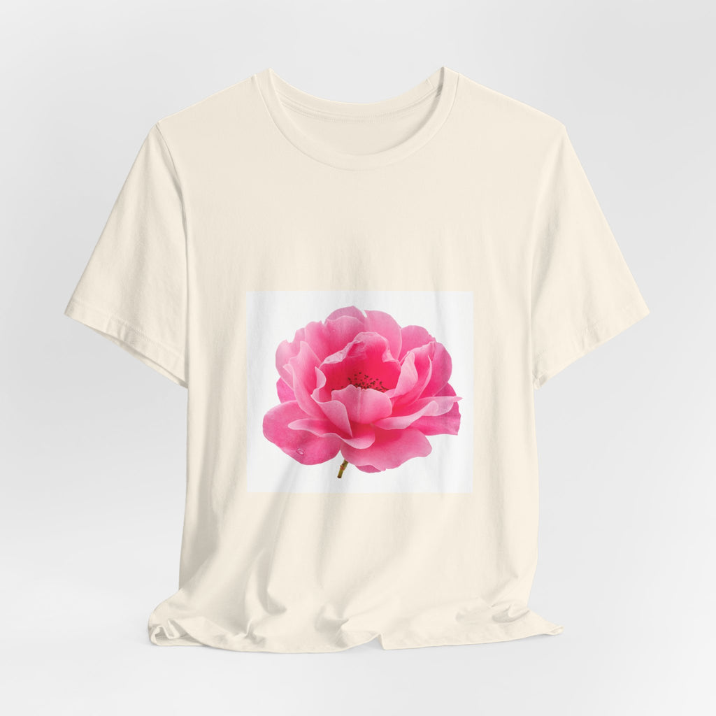 Pink Peony Floral Tee — Soft Botanical Flower T‑Shirt for Spring & Mother's Day