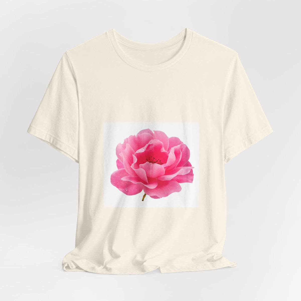 Pink Peony Floral Tee — Soft Botanical Flower T‑Shirt for Spring & Mother's Day