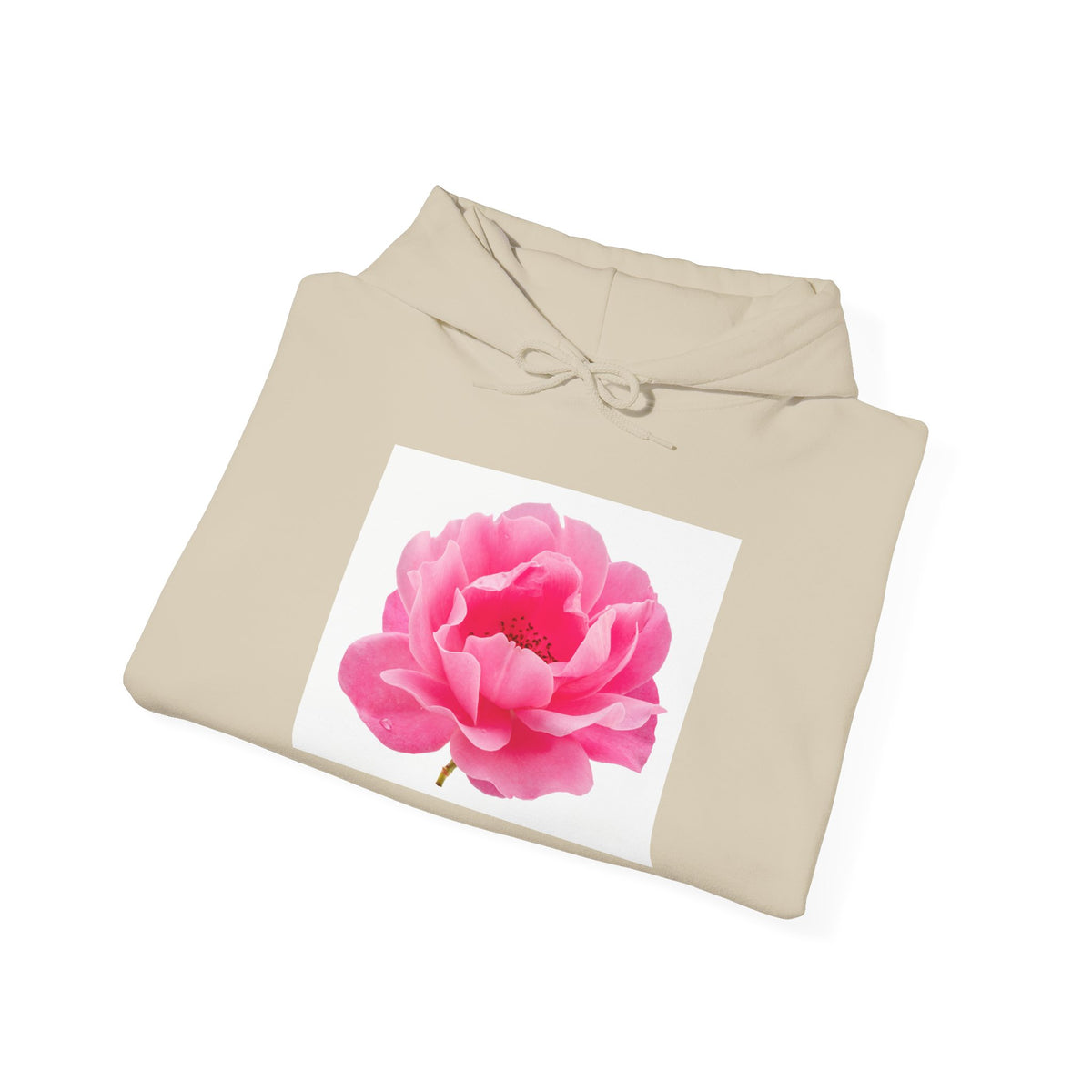 Pink Peony Hoodie — Floral Graphic Pullover for Women & Men