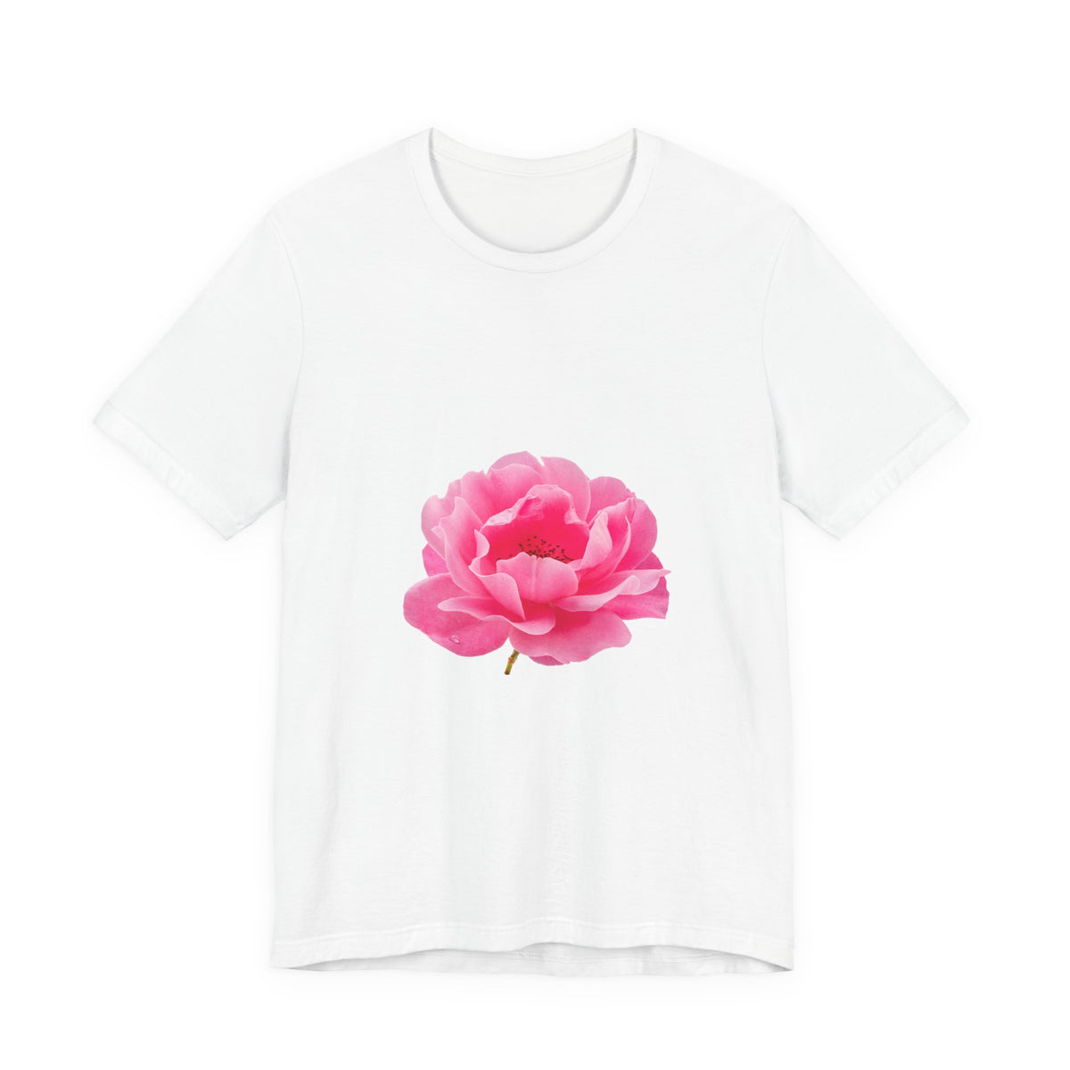 Pink Peony Floral Tee — Soft Botanical Flower T‑Shirt for Spring & Mother's Day