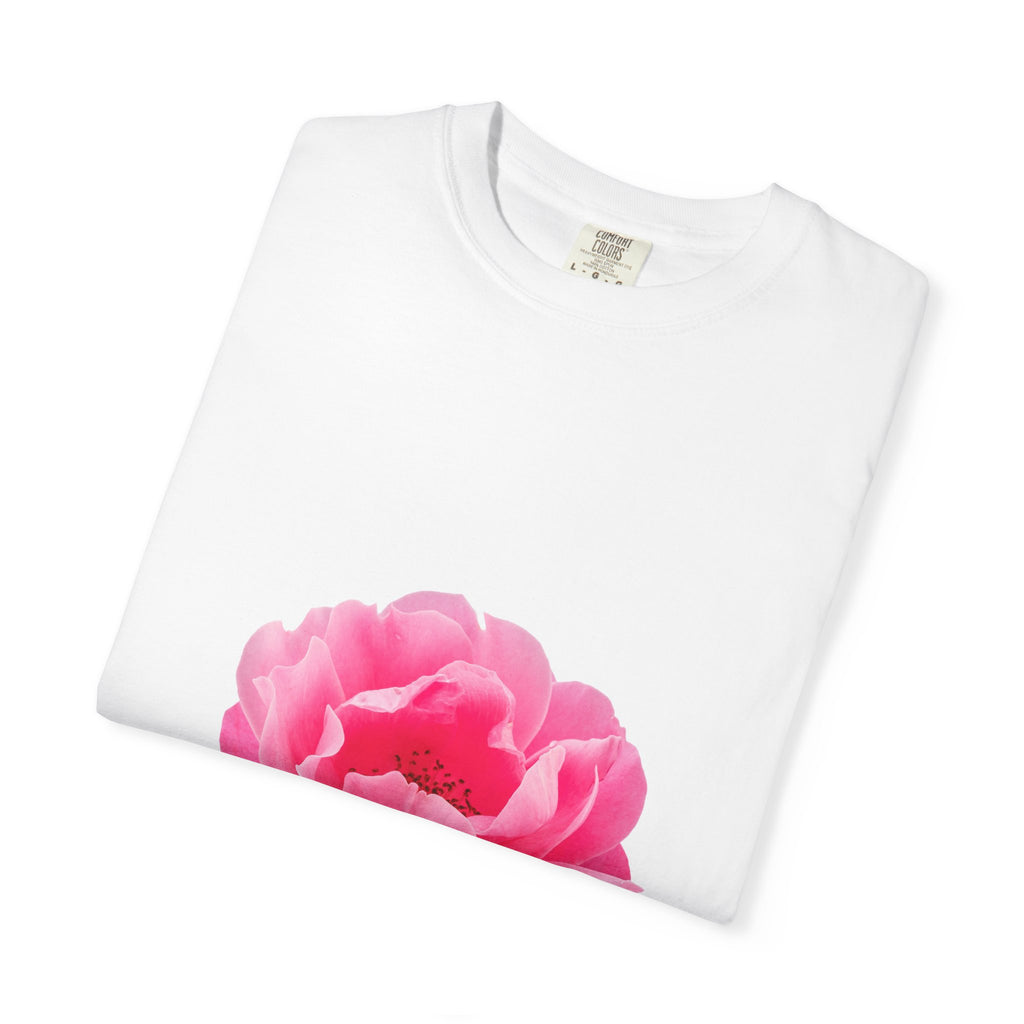 Pink Peony Floral T-Shirt — Soft Botanical Tee for Spring & Gifts