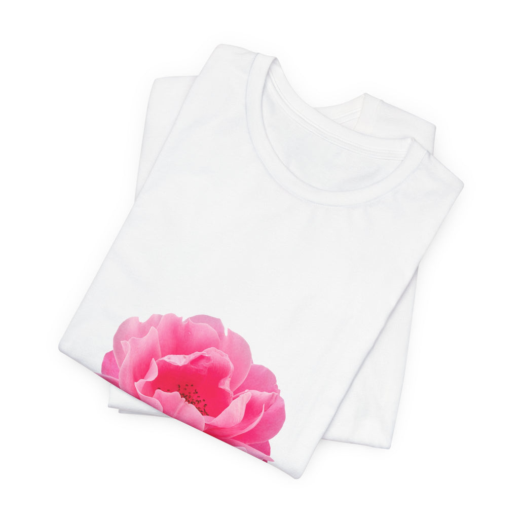 Pink Peony Floral Tee — Soft Botanical Flower T‑Shirt for Spring & Mother's Day