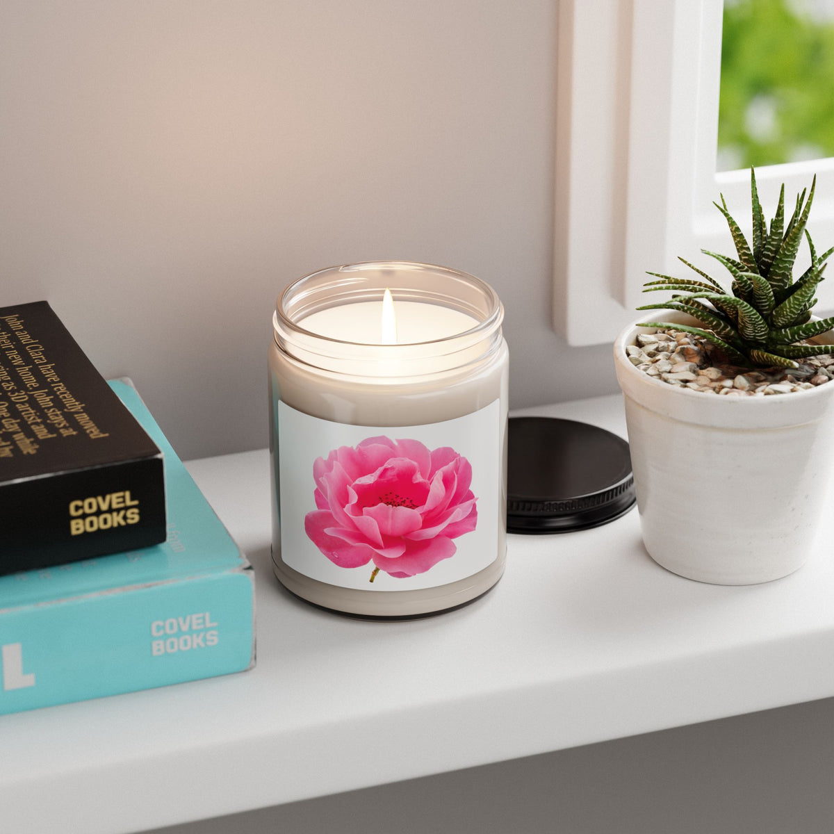 Peony Bloom Soy Candle — 9oz Scented Jar