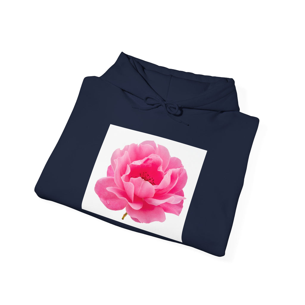 Pink Peony Hoodie — Floral Graphic Pullover for Women & Men