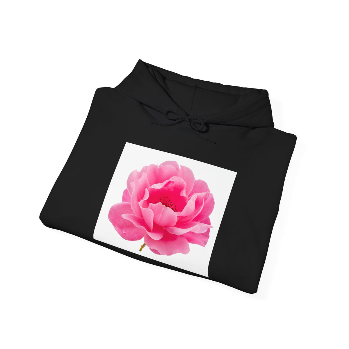 Pink Peony Hoodie — Floral Graphic Pullover for Women & Men