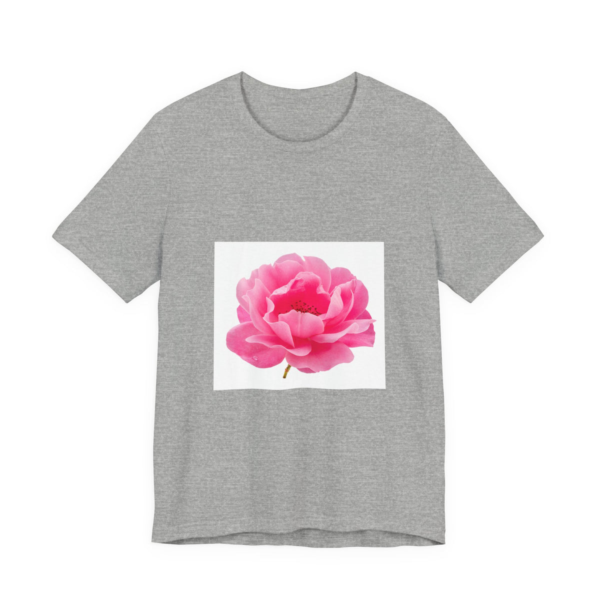 Pink Peony Floral Tee — Soft Botanical Flower T‑Shirt for Spring & Mother's Day
