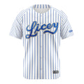 2025 - 2026 | Licey Baseball Jersey Blue Pinstripe Wilson | Tigres del Licey Men's Shirt