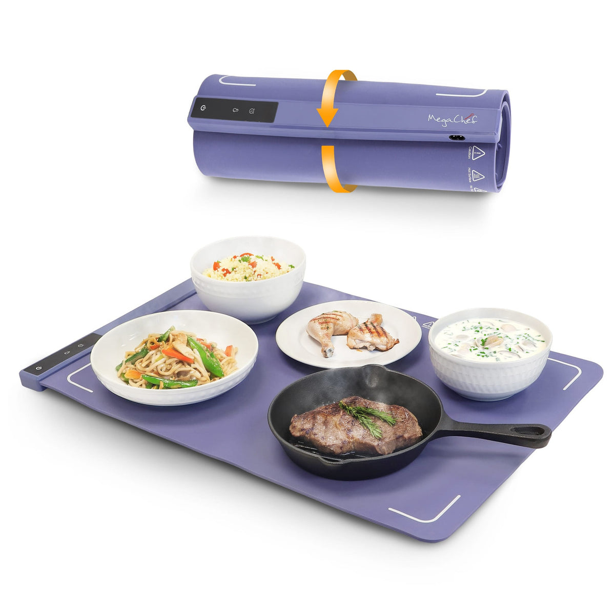 MegaChef Silicone Warming Mat with Digital Display
