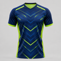 Apex Pro Performance Jersey in navy and electric lime with chevron pattern